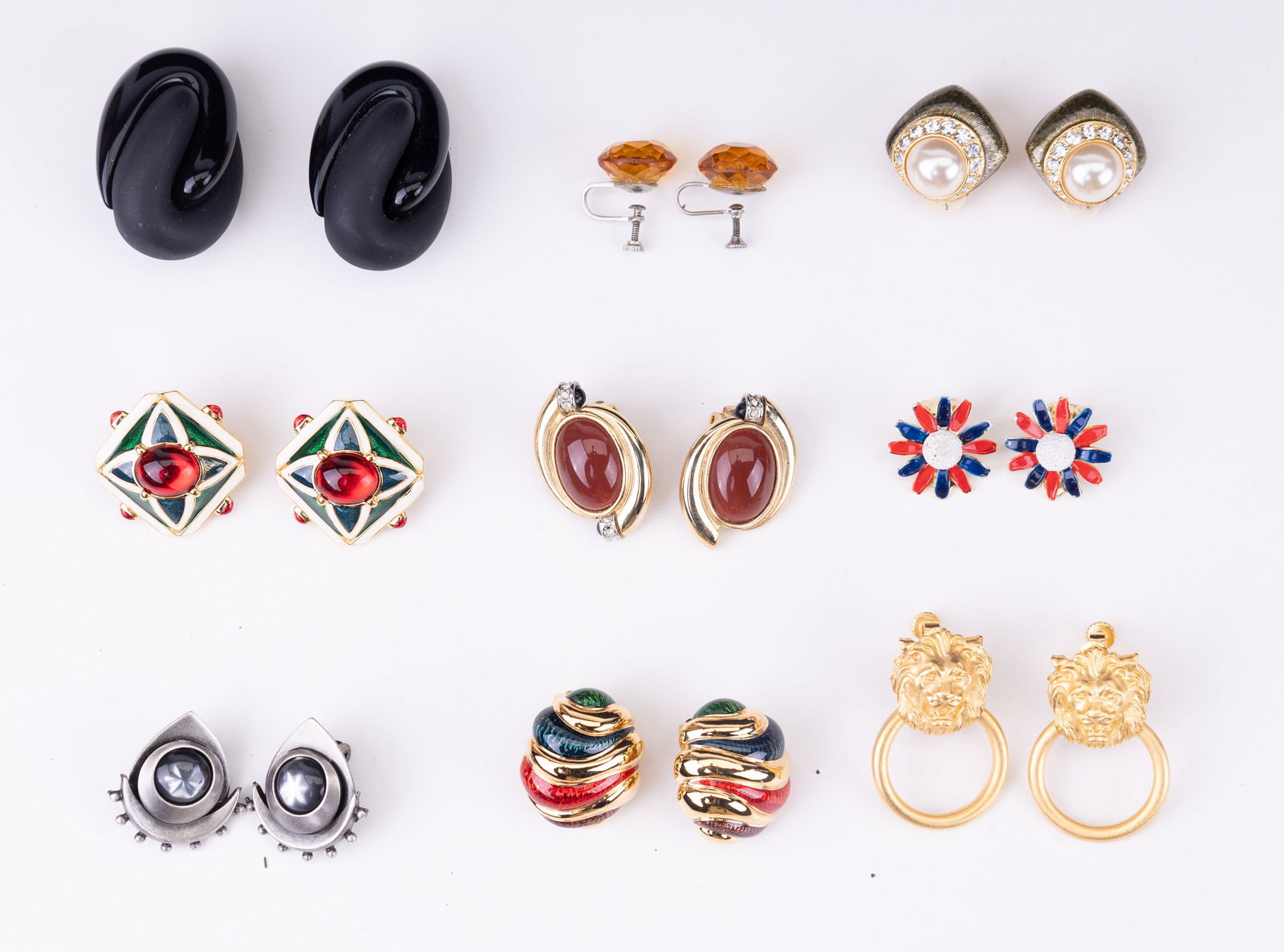 Nine (9) Pairs of Designer Earrings (1 of 15)
