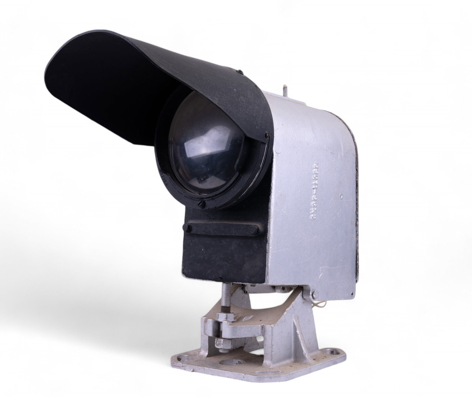 Authentic RR Signal Light- General RR Signal Co.: Single light signal light, which has been electrified standing approx 21" high and 27" deep and weighs approx 66 lbs.