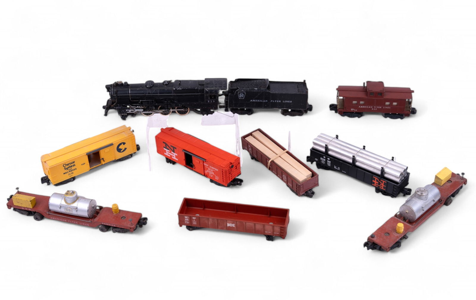 American Flyer S Gauge 313 Engine & Tender + Cars (1 of 20)