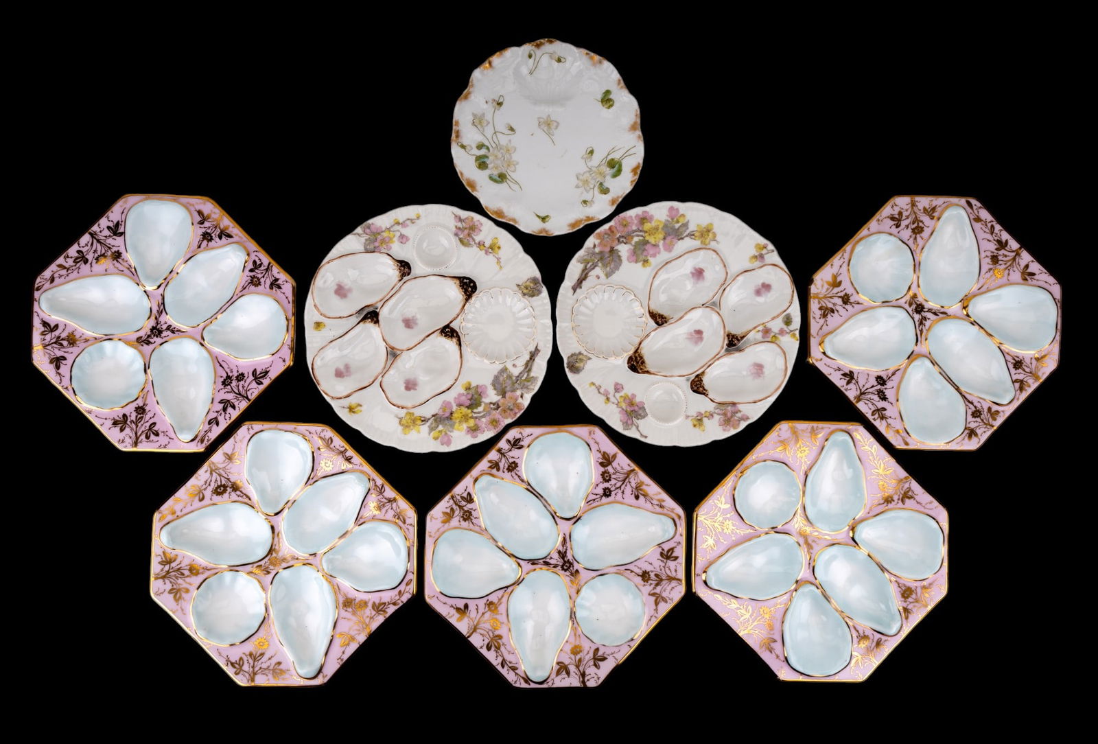 Continental & Haviland Limoges Oyster Plates (1 of 6)