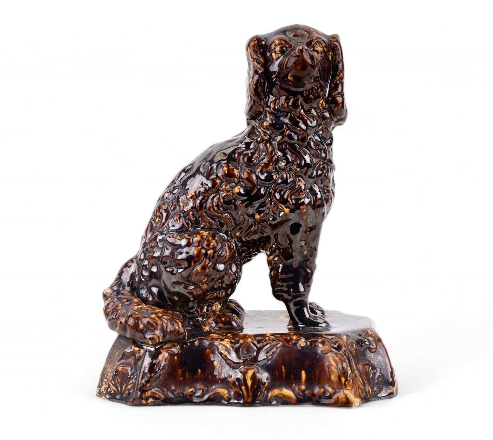 19th C Bennington Dog Figurine (1 of 7)