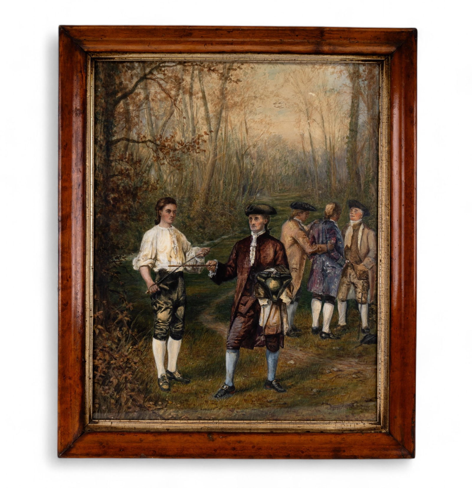 19th/20th C Watercolor Colonial Scene (1 of 5)