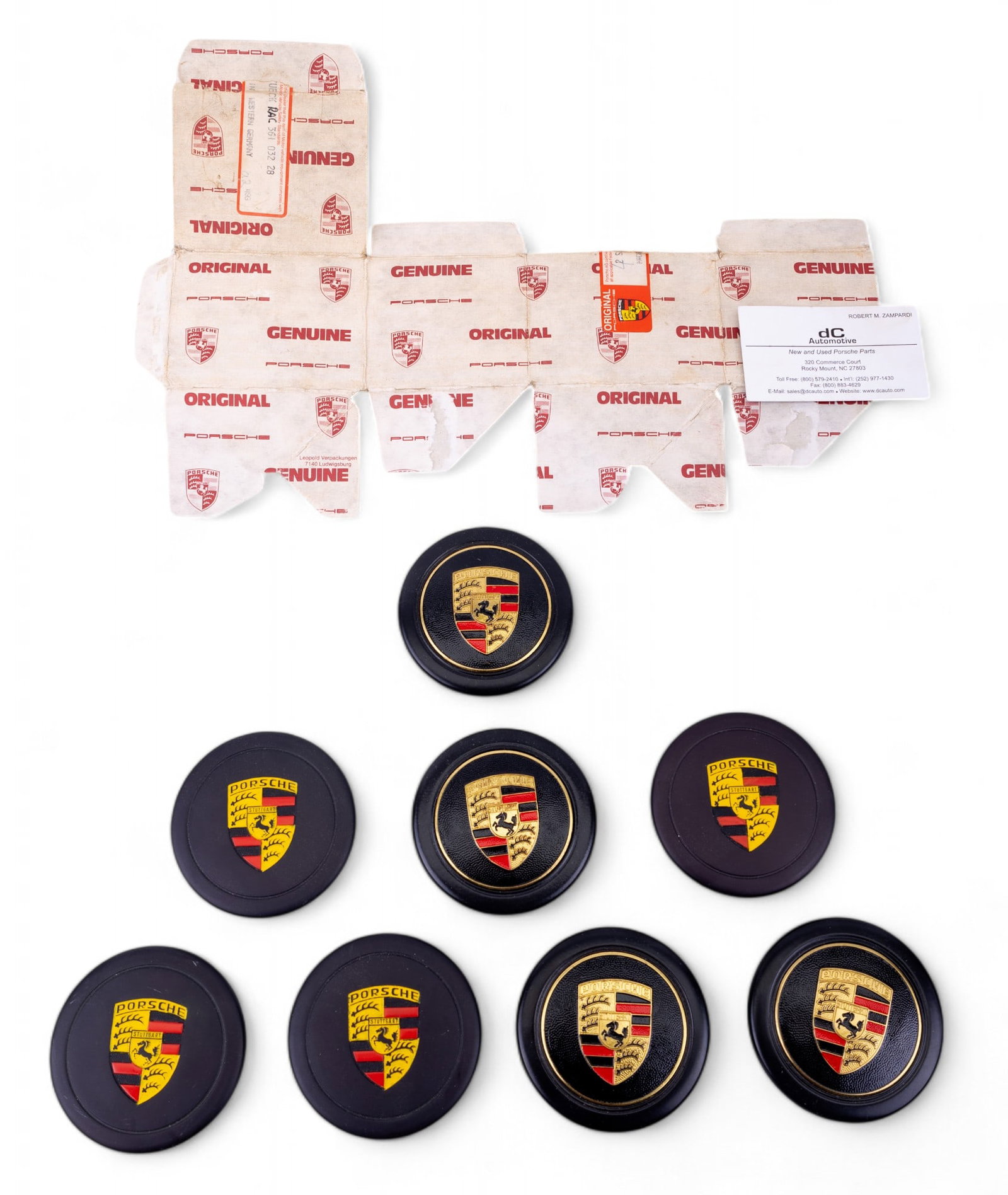 Vintage Porsche Center Cap Emblems (8) (1 of 7)