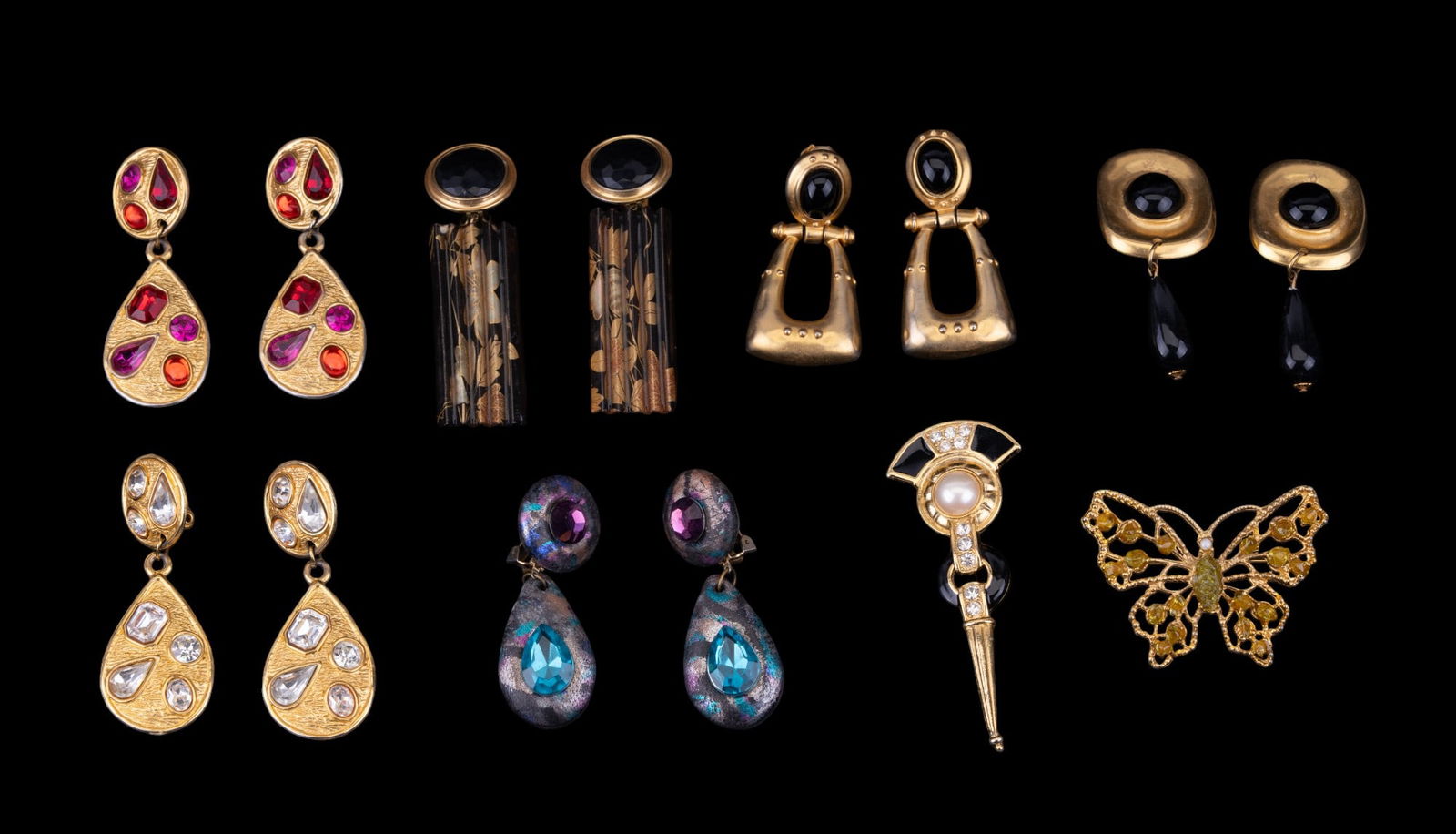 Ginni Johansen and Vintage Estate Earrings (1 of 10)