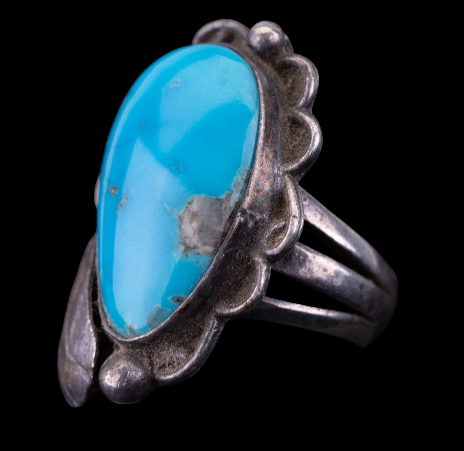 native American Sterling Turquoise Ring (1 of 4)