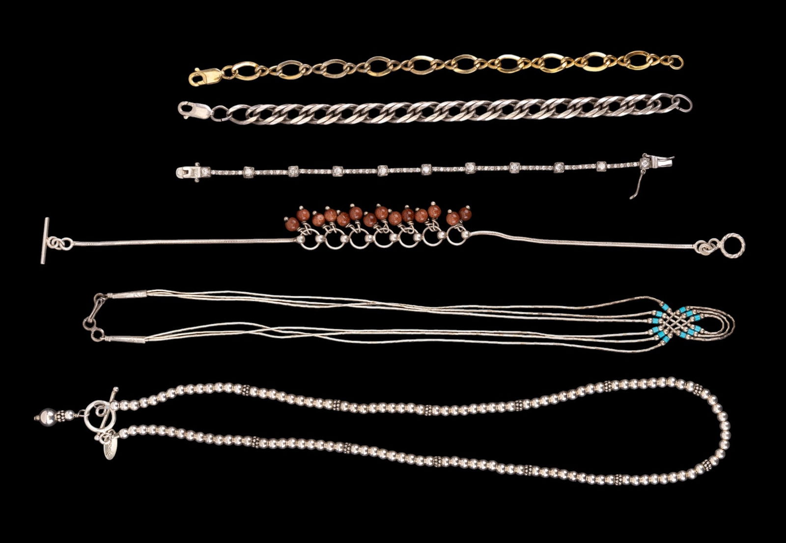 Sterling Silver Necklaces & Bracelets (6) (1 of 10)