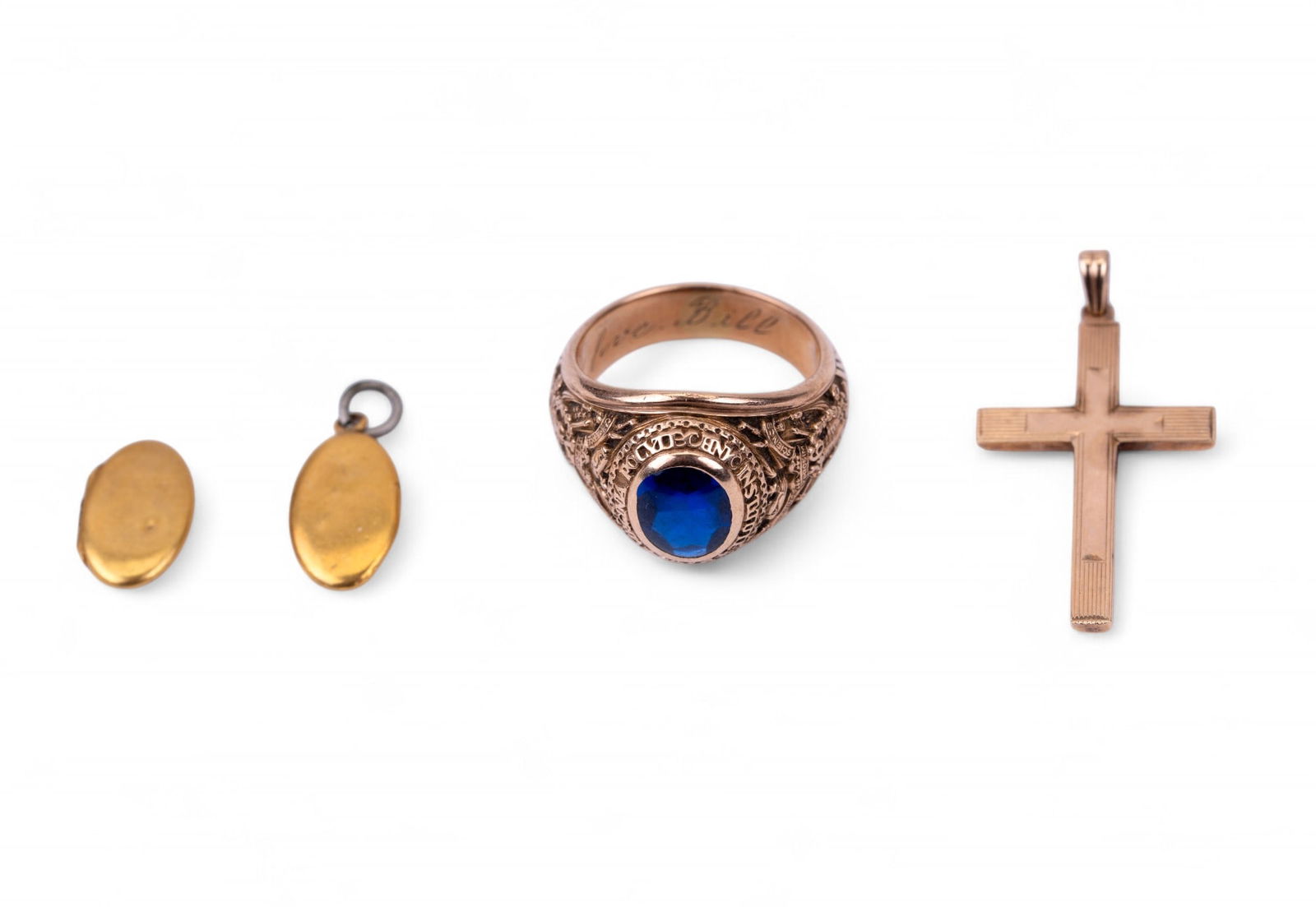 10K Gold Ring, Crucifix, and Pendant (1 of 10)