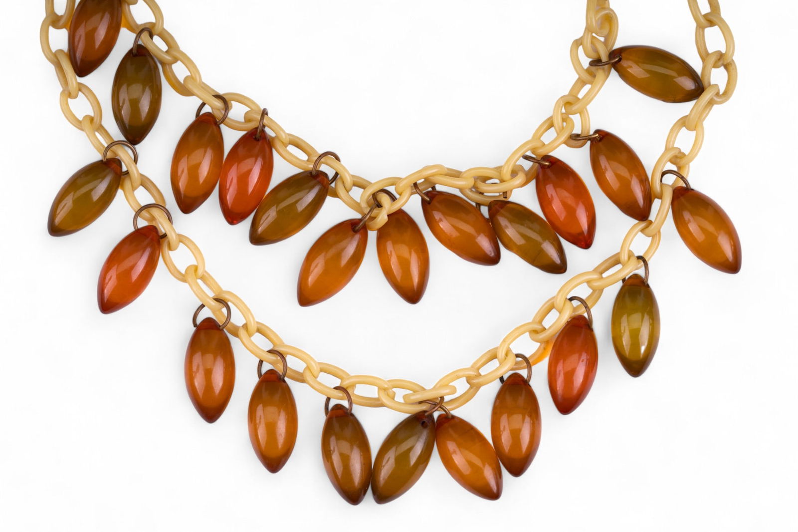 Vintage Celluloid Bead Bib Necklace (1 of 5)