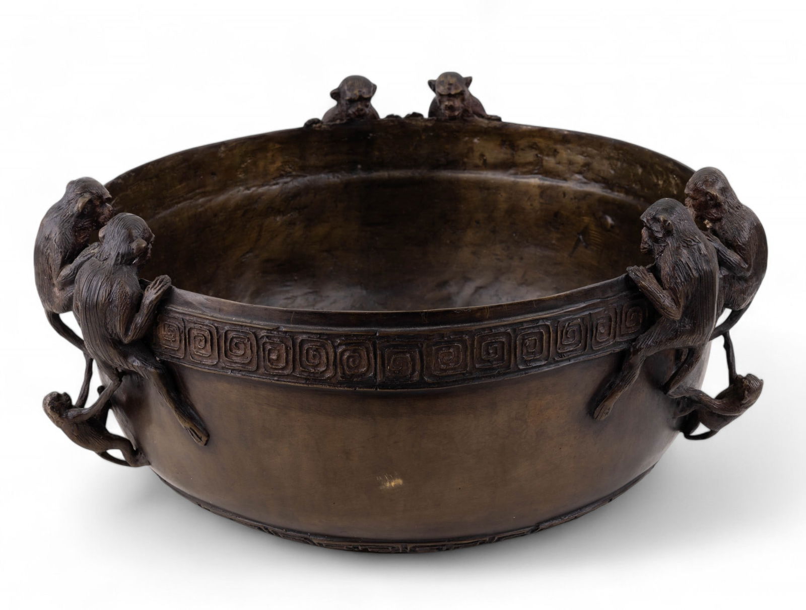 Bronze Monkey Bowl Attributed To Maitland Smith (1 of 13)