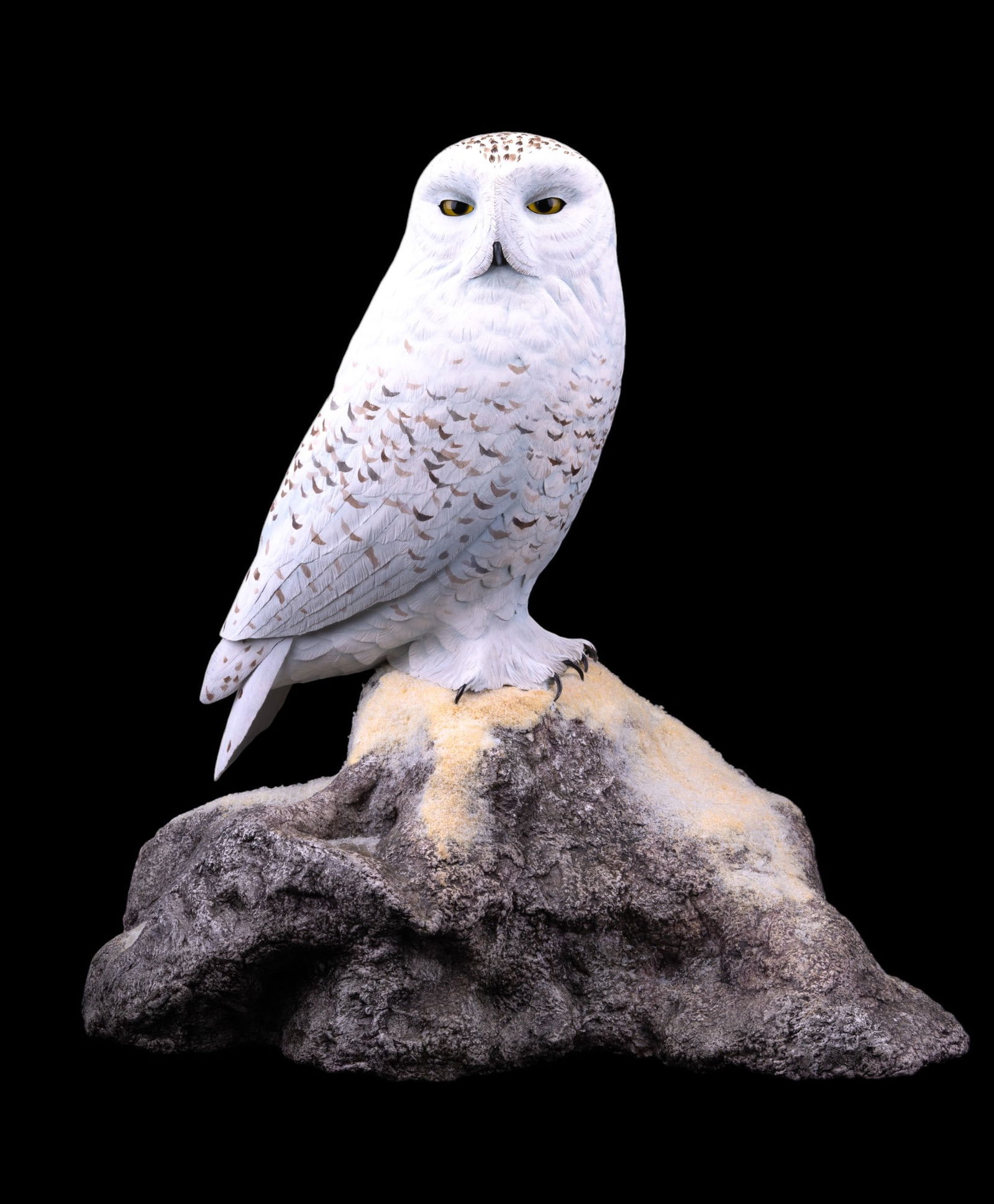James Marshall Carved Wood Snow Owl (1 of 16)