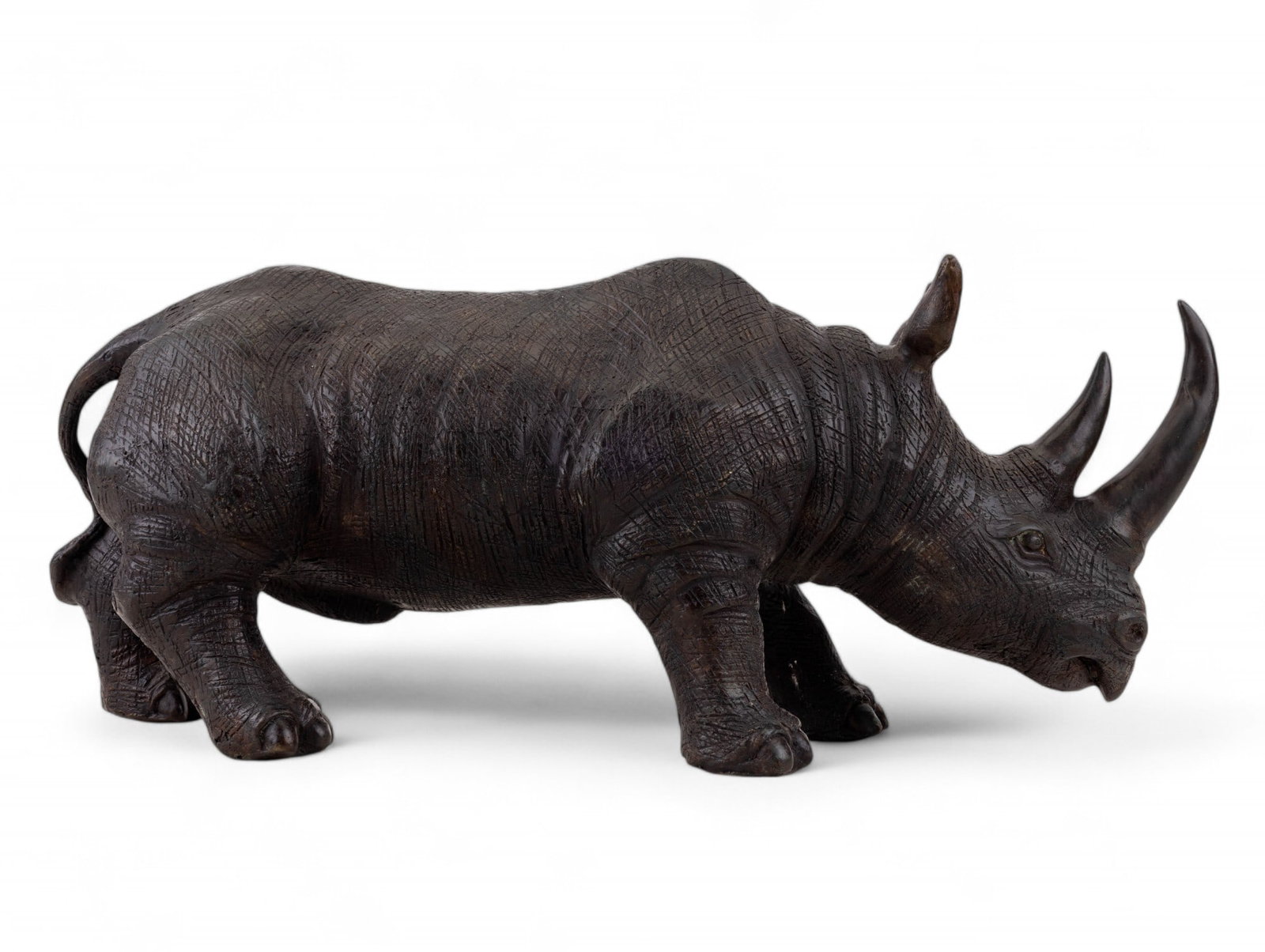 Bronze Rhino Statue / Sculpture (1 of 7)