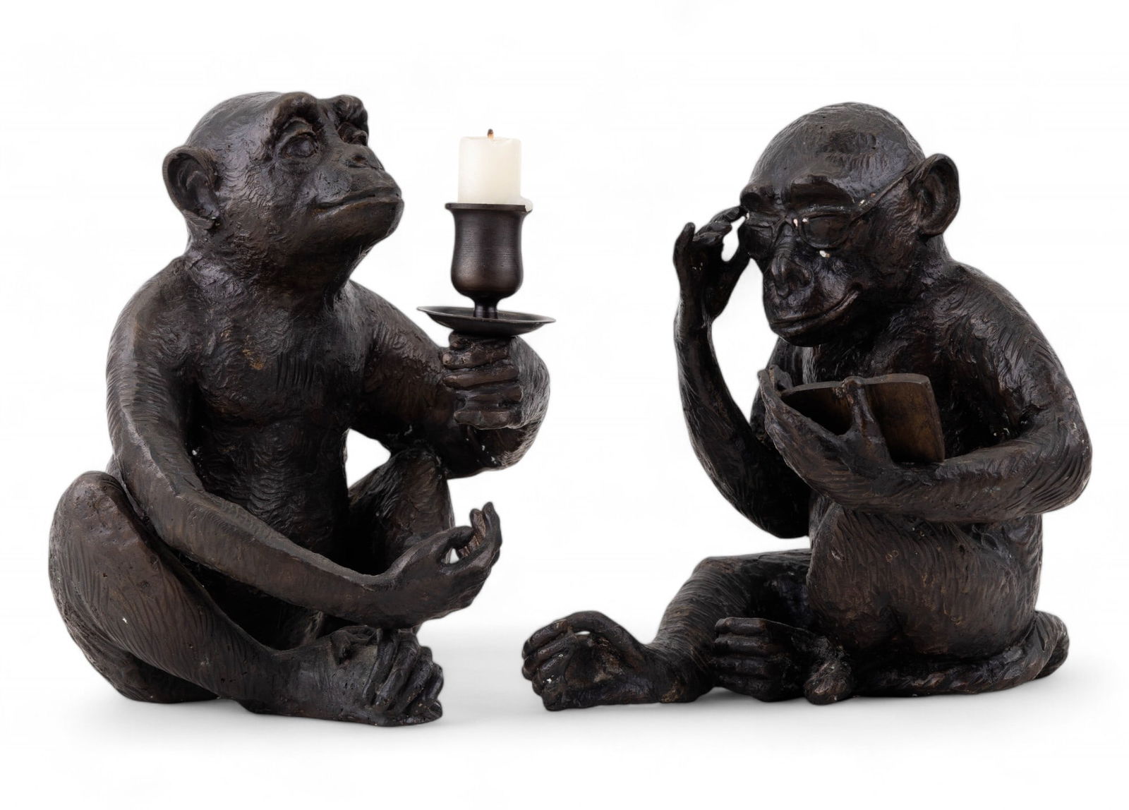 Dept 56 Monkey Candle holder and Statue (1 of 17)