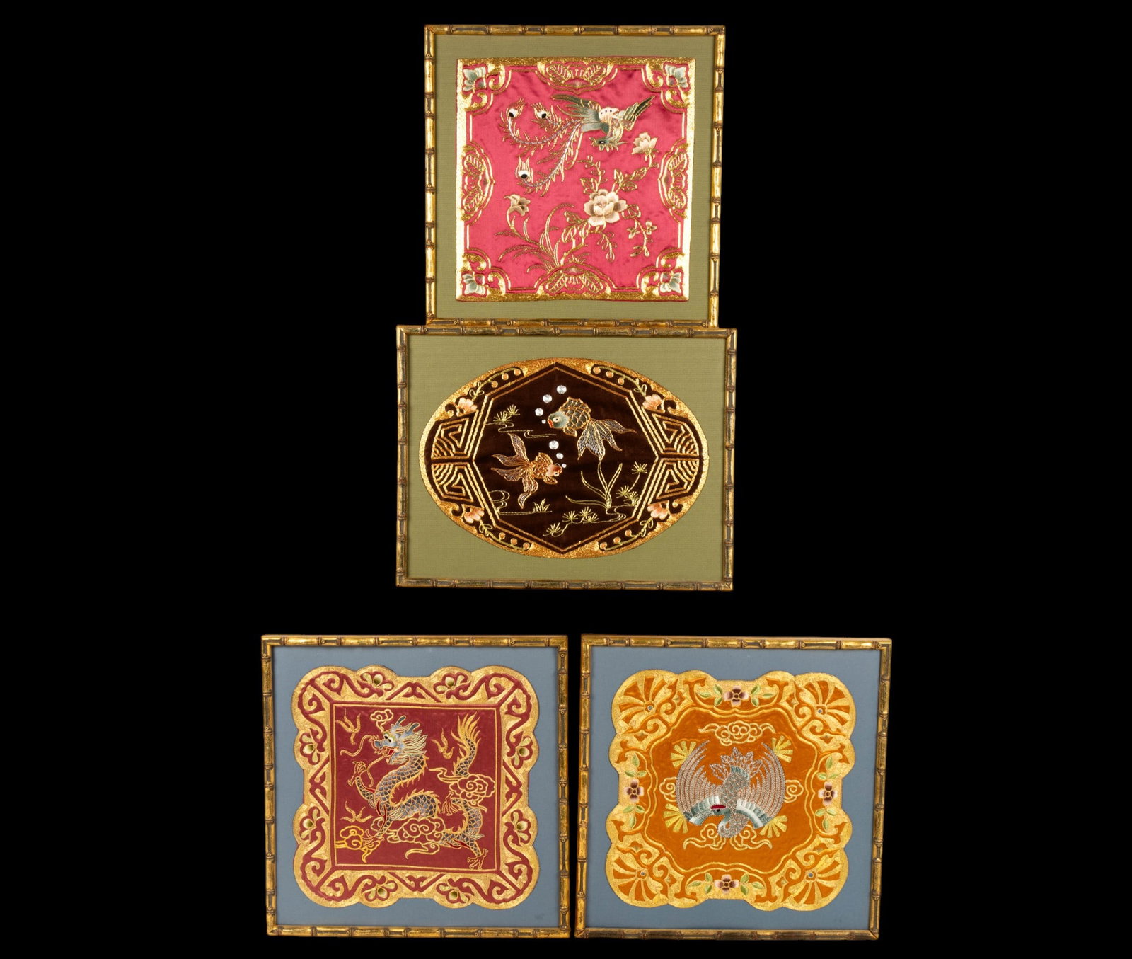 Chinese Silk Animal Tapestries (4) (1 of 13)