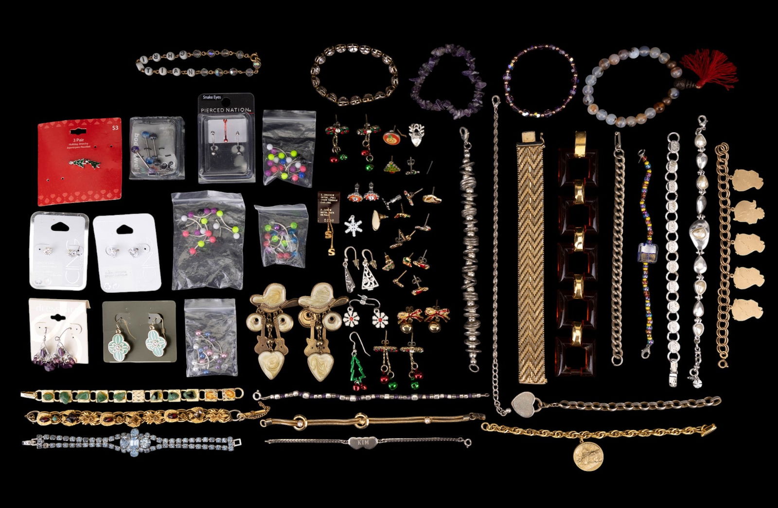 Costume Bracelets & Earrings Grouping (1 of 9)