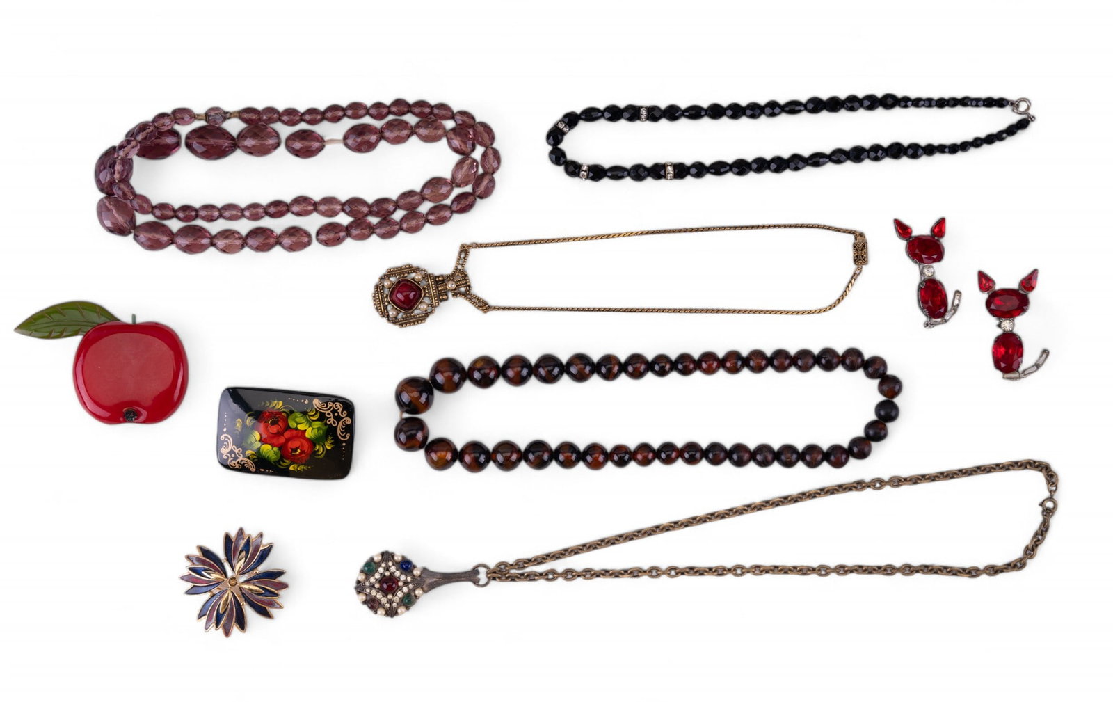 Vintage Estate Red Jewelry Collection (1 of 7)