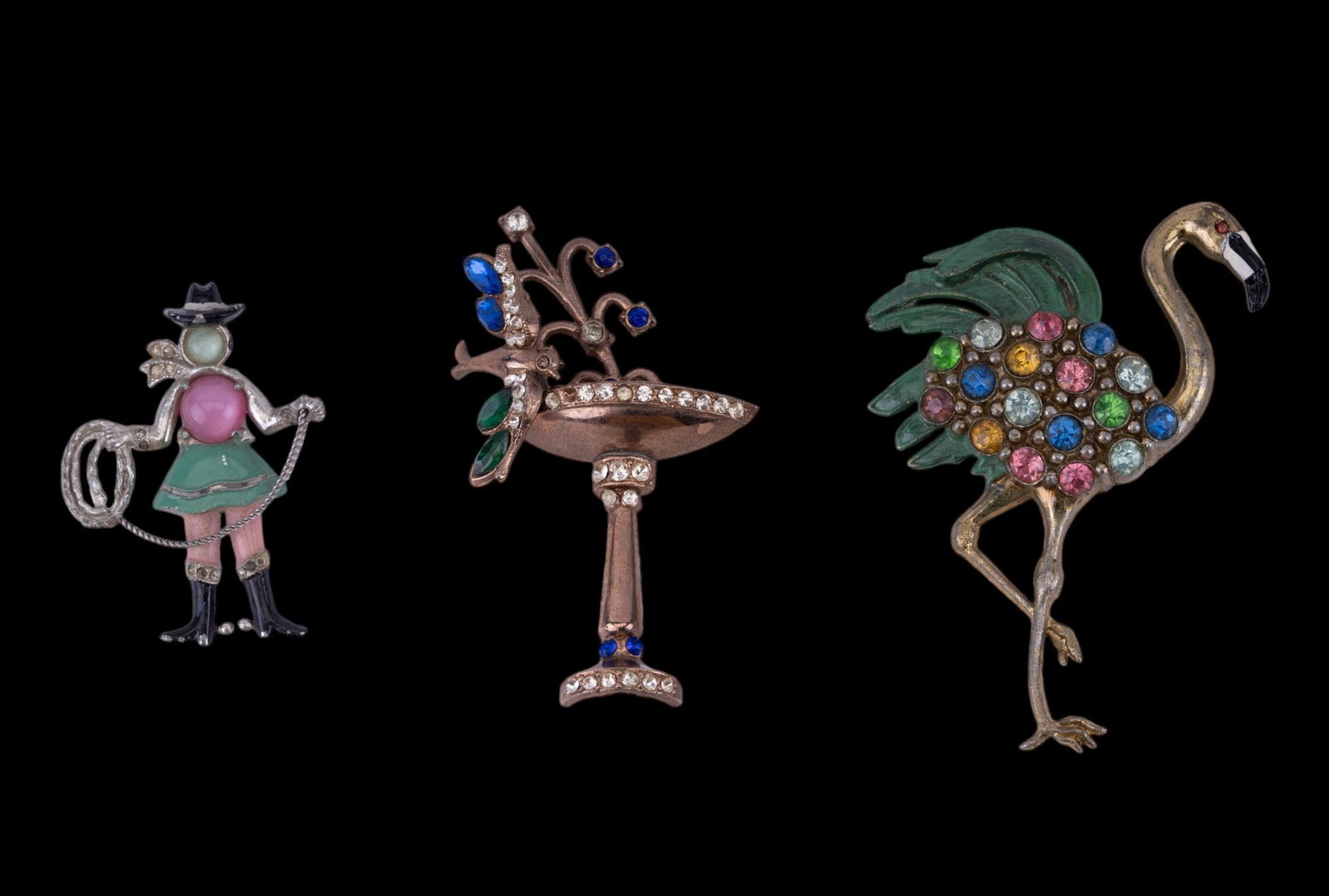 Early Vintage Estate Figural Brooches (1 of 6)