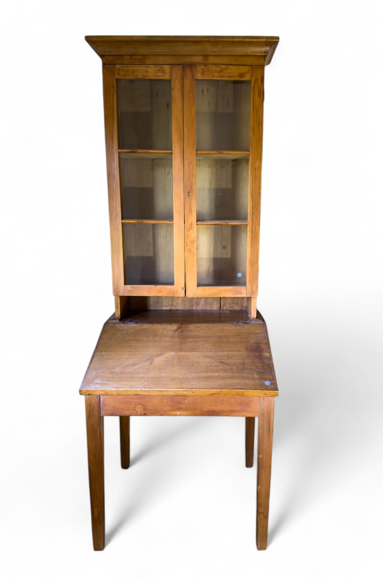19th C Clerk's Desk w/ Bookshelf Top (1 of 9)