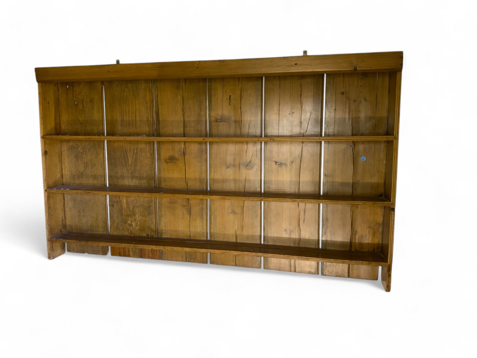 Early 19th C Hanging Pewter Shelf (1 of 3)