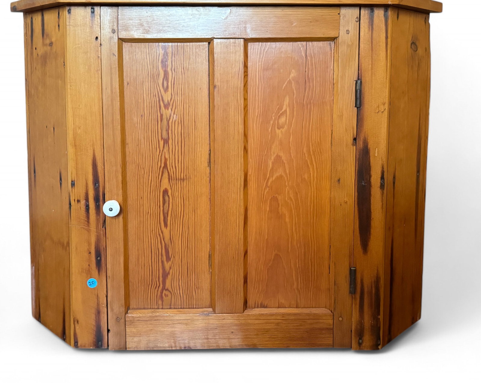 19th C Pine Corner Cabinet (1 of 6)