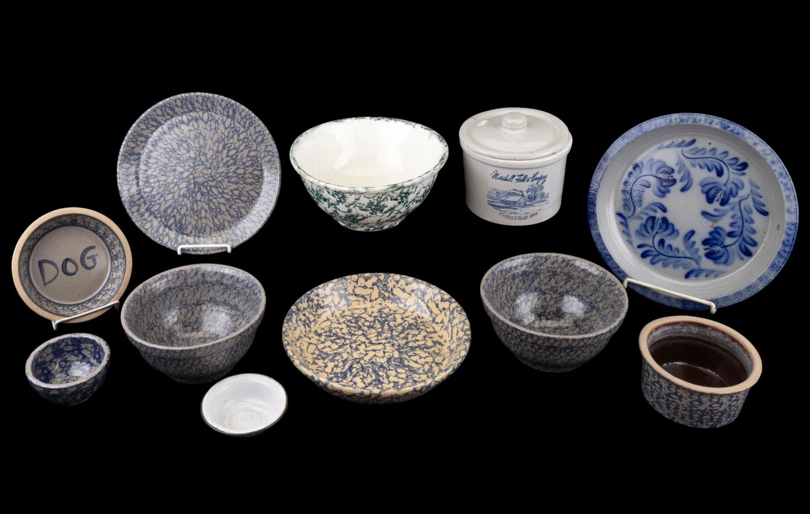 Beaumont Brothers & Other Spongeware Bowls (1 of 18)