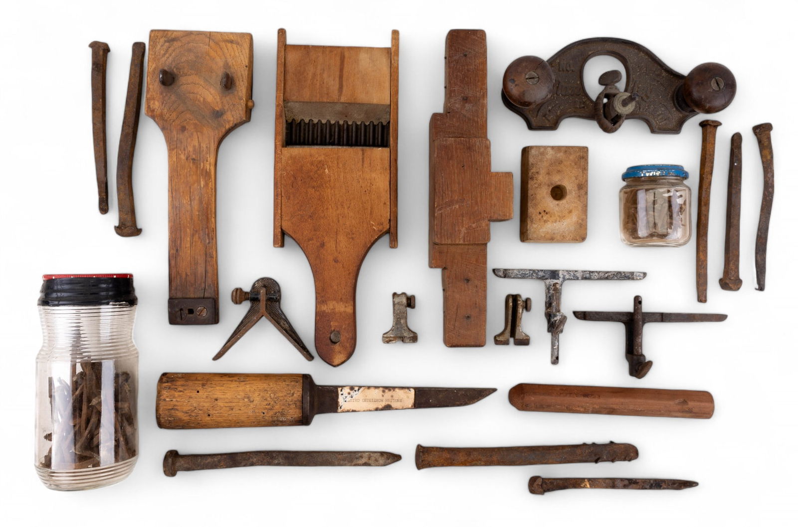 Antique / Vintage Stanley, Wooden Tools, & Nails (1 of 9)