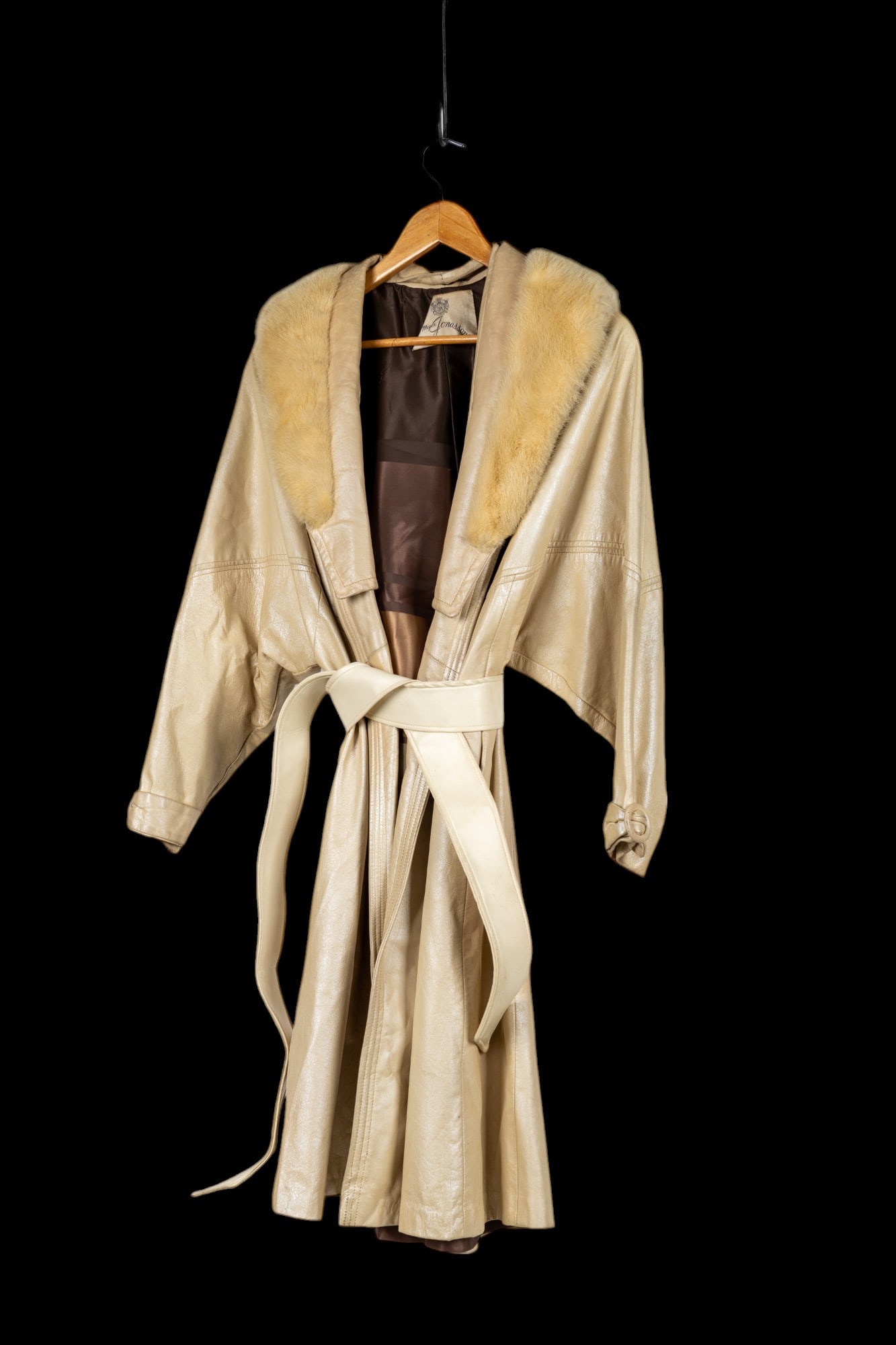 Vintage Leather Duster With Fur Collar (1 of 13)