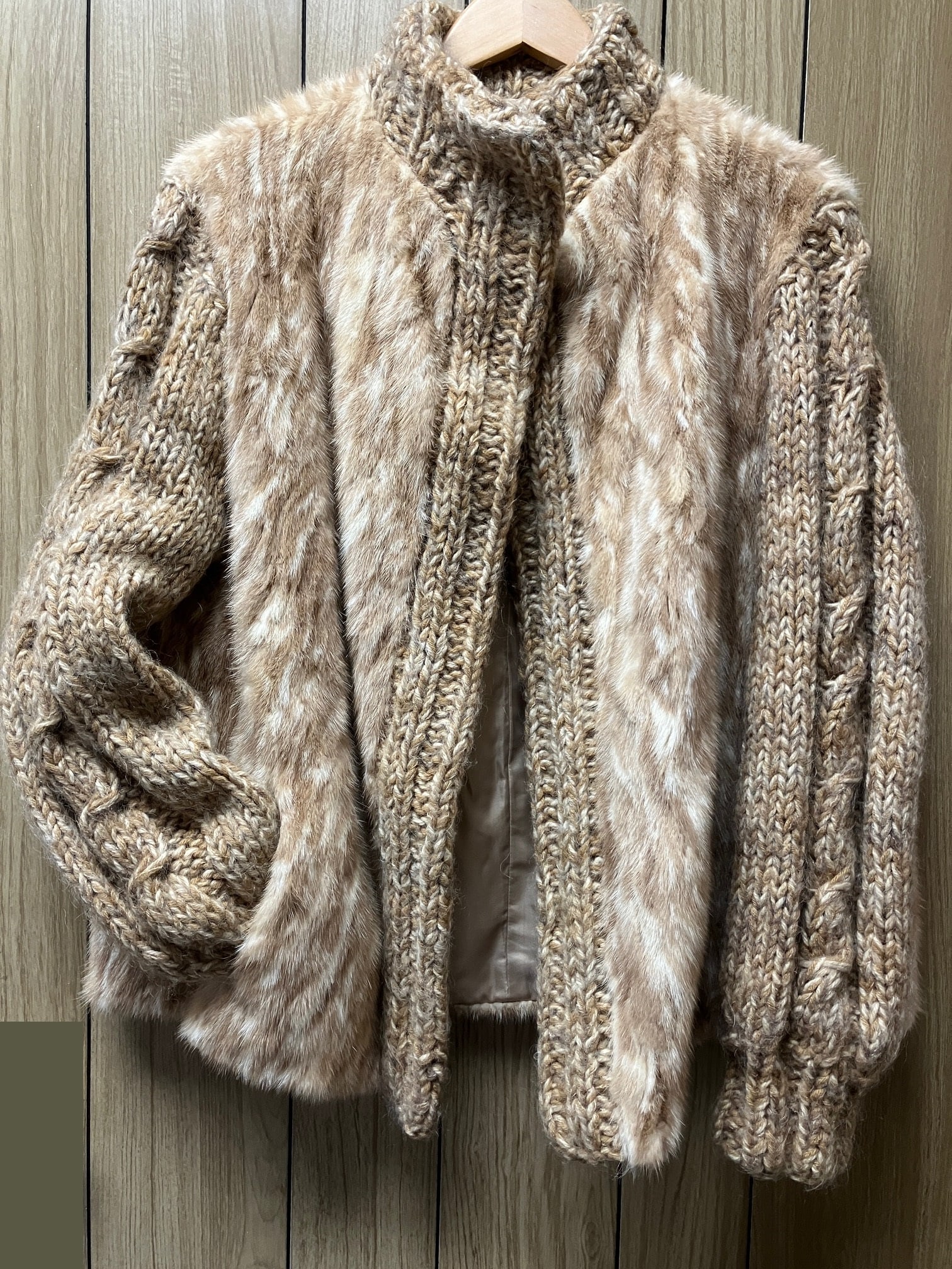 Fur and Wool Coat / Cardigan Furs By Richard (1 of 6)