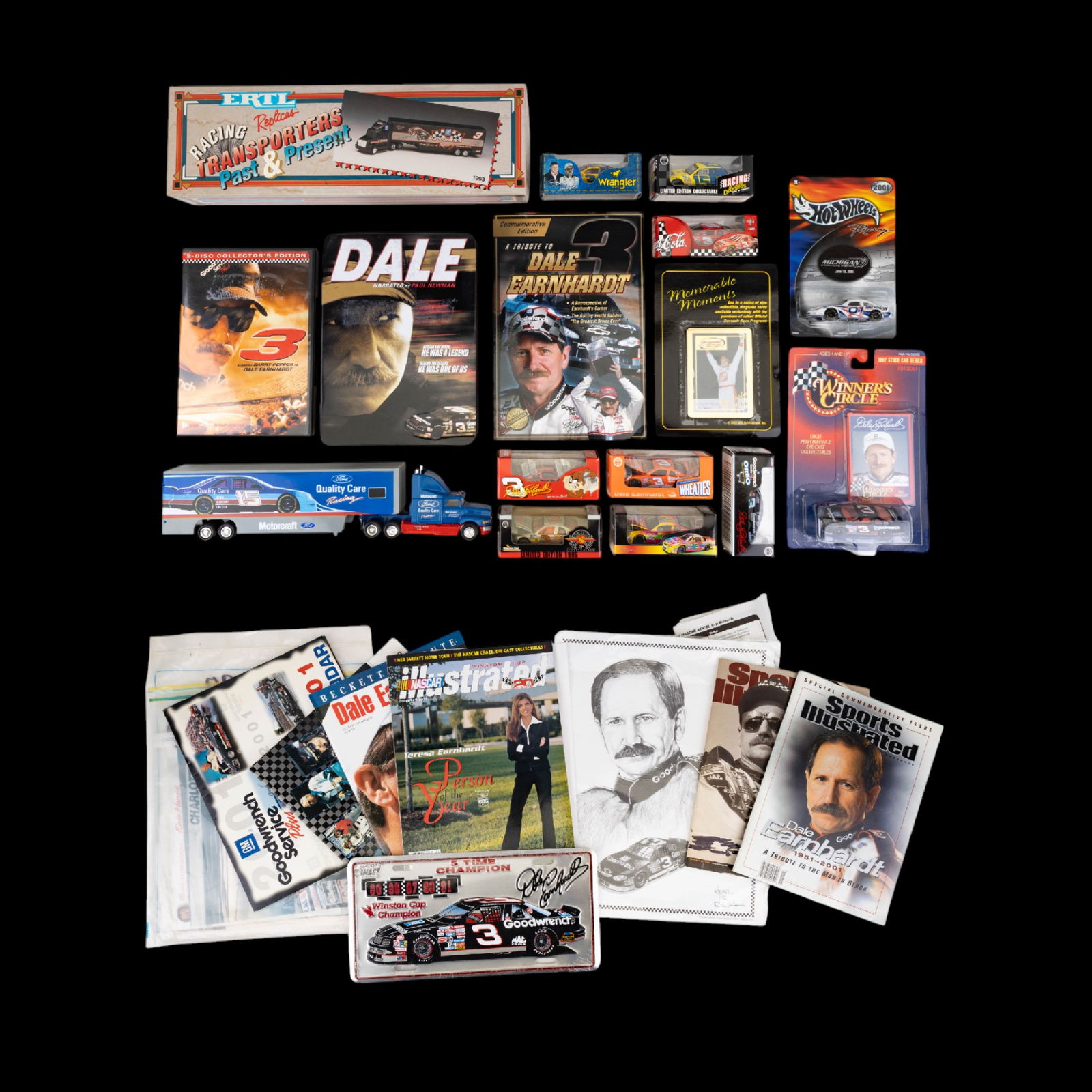 Dale Earnhardt NASCAR Model Cars & Magazines (1 of 20)