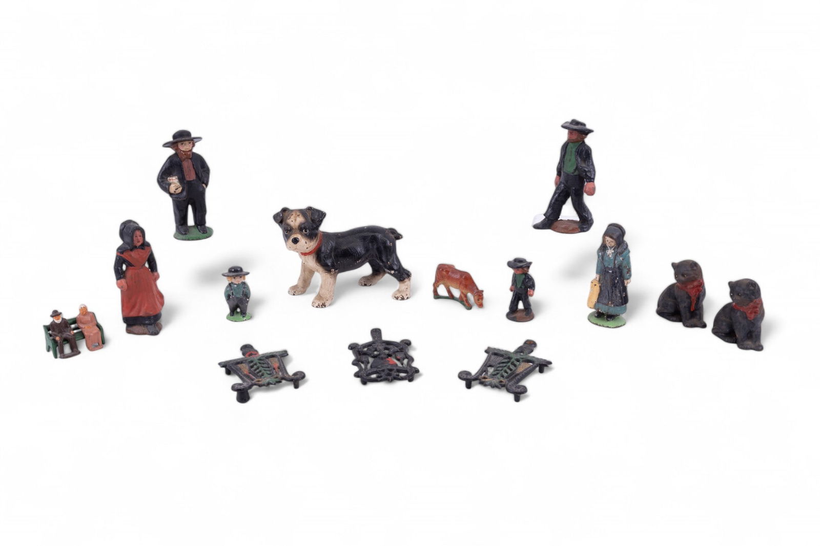 Cast Iron Boston Terrier Doorstop, Cats, & Figures (1 of 13)