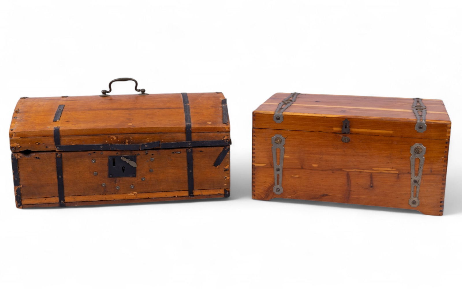 Small Antique and Vintage Wooden Chests (2) (1 of 7)