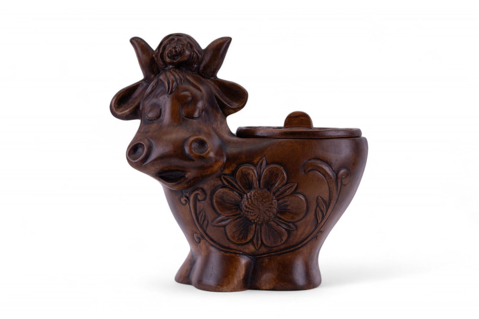 1960s Treasure Craft Cow Cookie Jar (1 of 7)