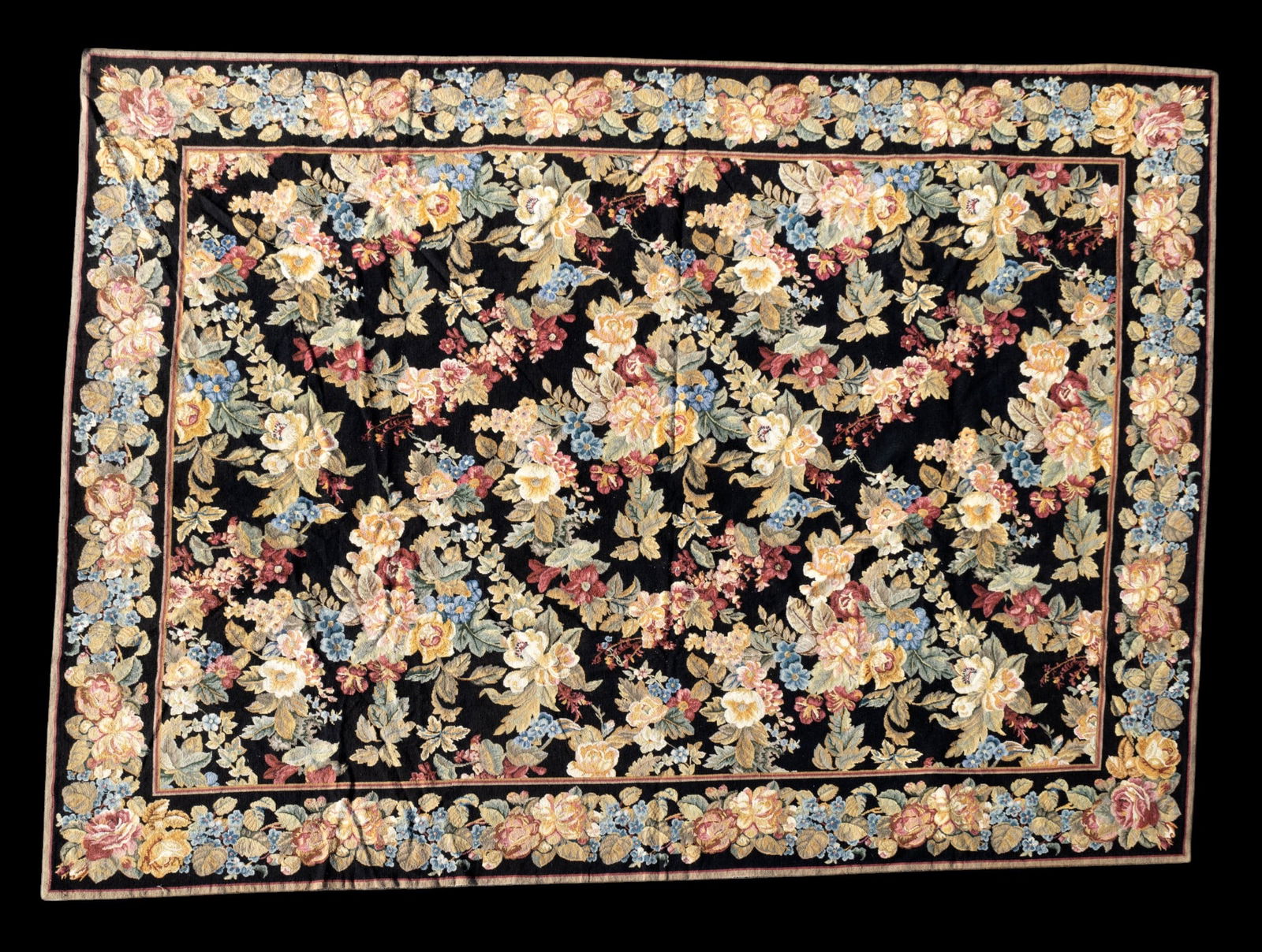 Needlepoint Floral Rug (1 of 7)