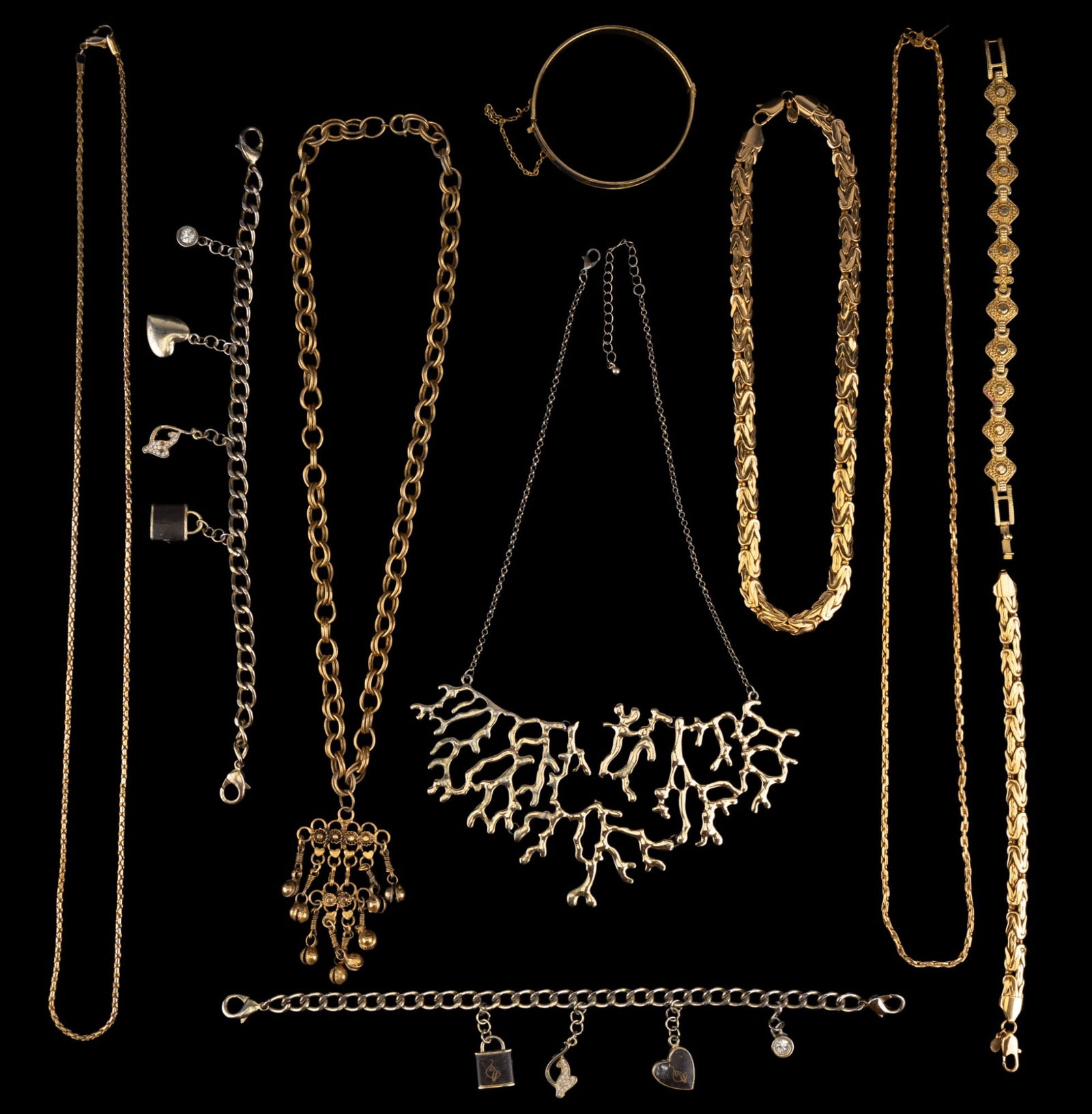 Baby Phat, Crown PD, & More Gold Tone Jewelry (1 of 10)