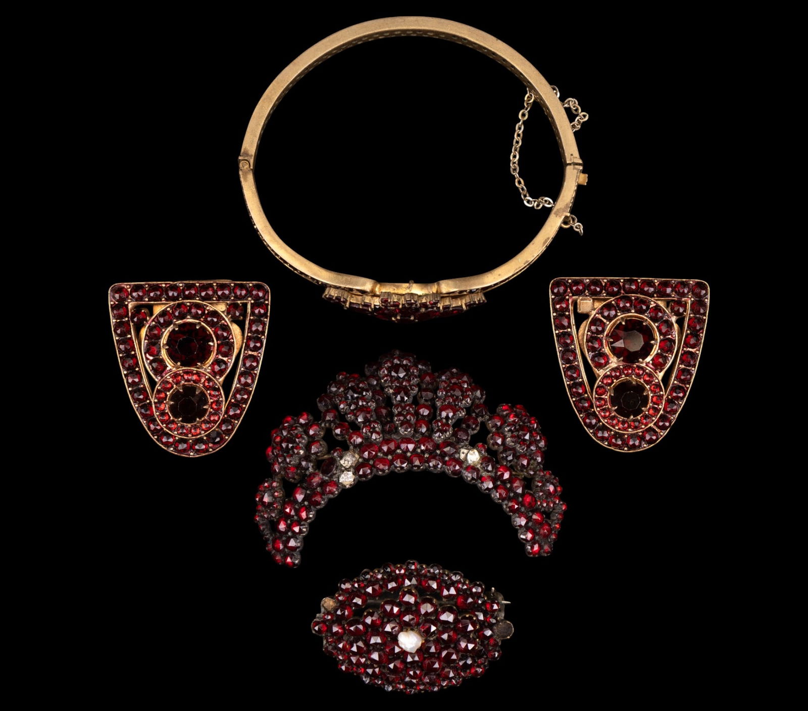Victorian Garnet and Vintage Jewelry (1 of 8)