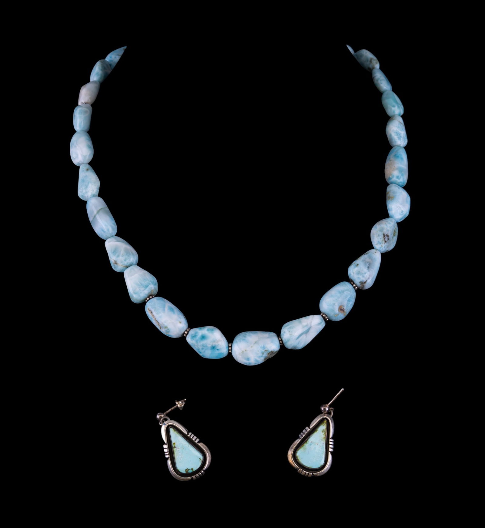 Sterling and Larimar Jewelry (1 of 6)