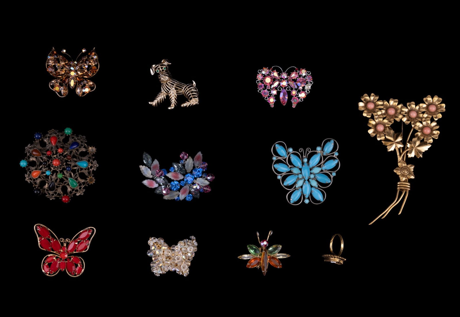 Vintage Kramer, Lisner, Other Butterfly Brooches (1 of 13)