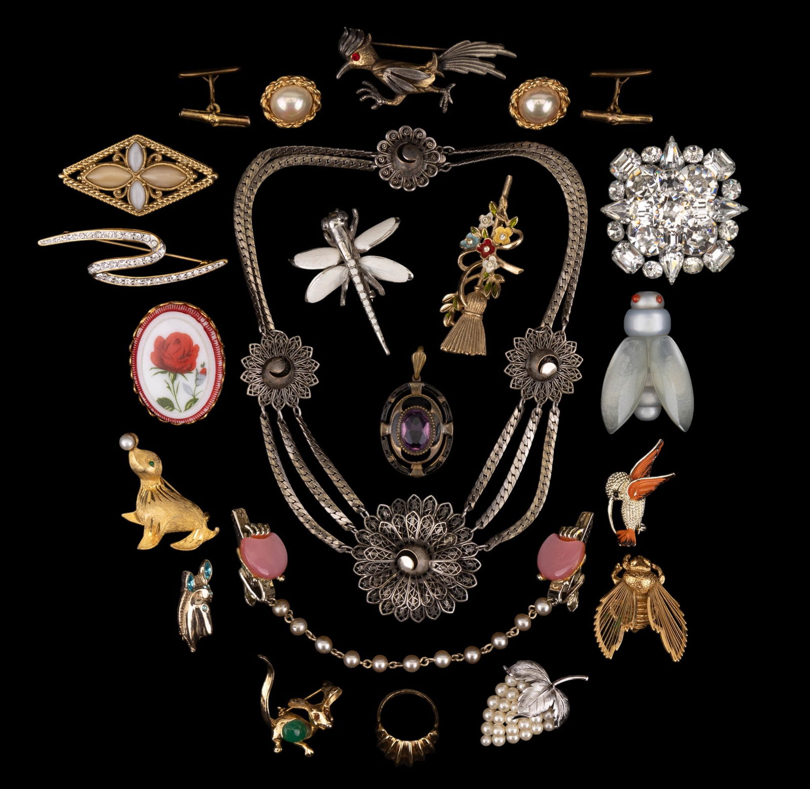 Insect, Rhinestone, and Estate Jewelry (1 of 17)