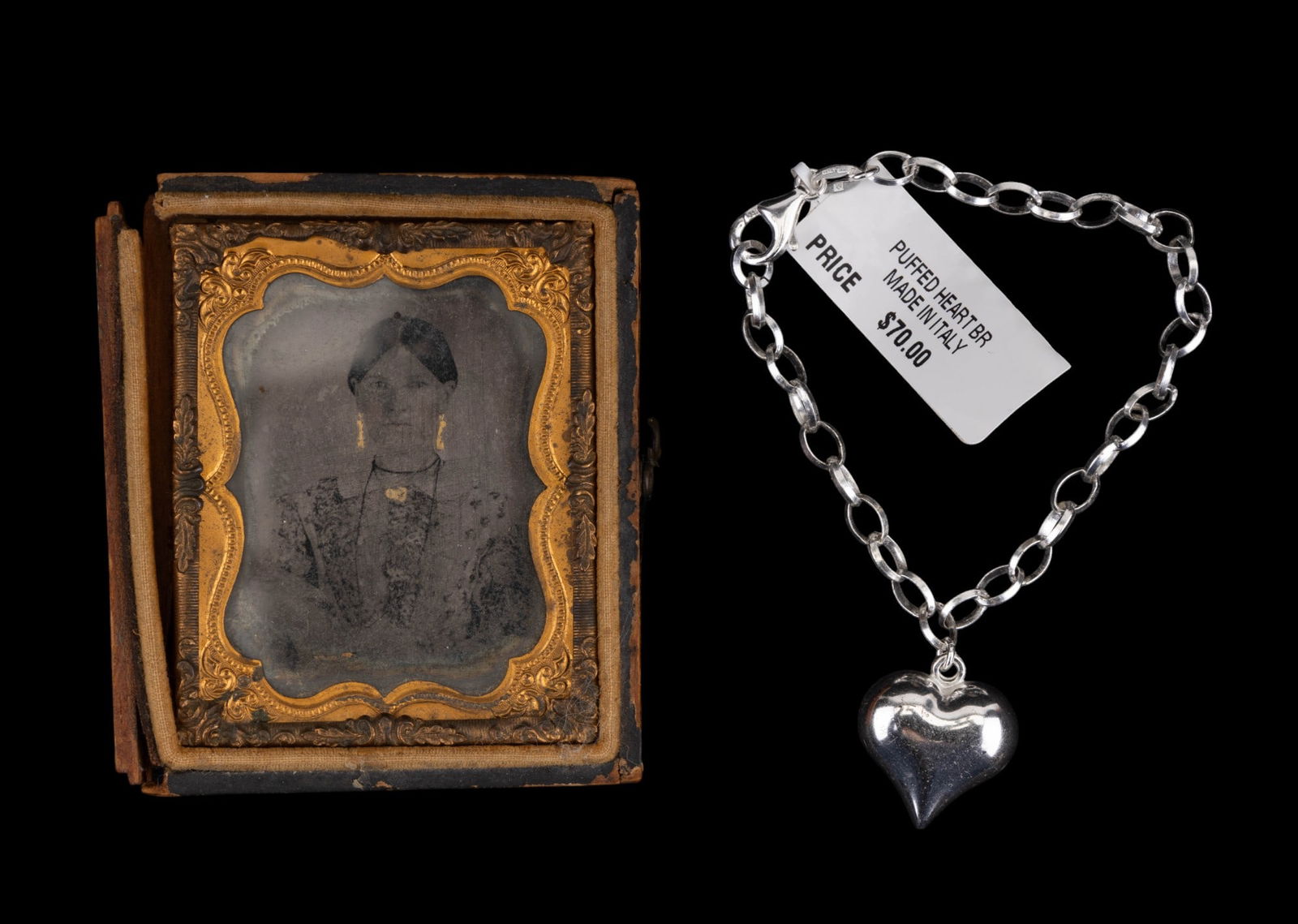 Daguerreotype & Italian Sterling Bracelet (1 of 6)