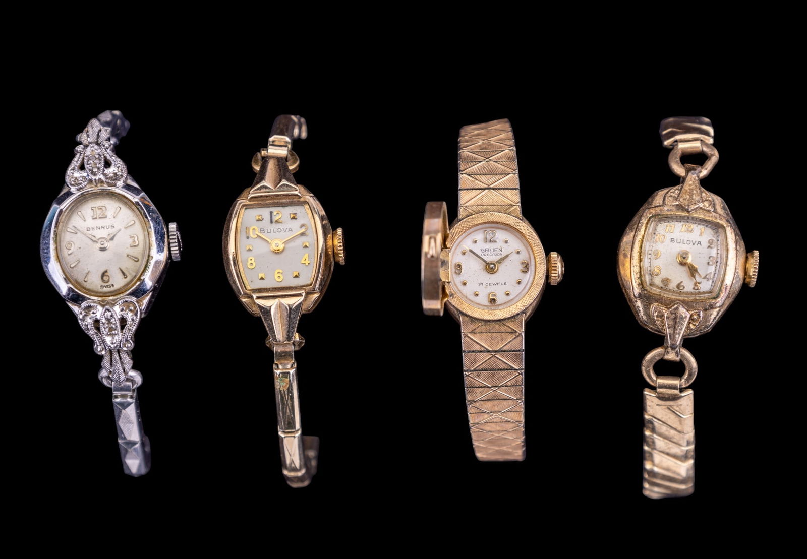 10K Rolled Gold Plate Ladies Wrist Watches (1 of 7)