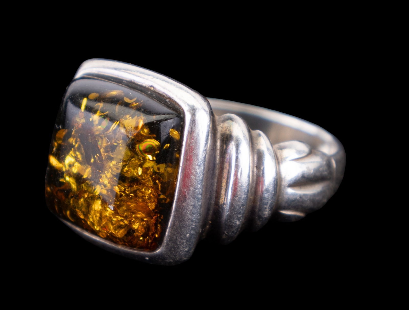 Baltic Amber Sterling Ring (1 of 7)