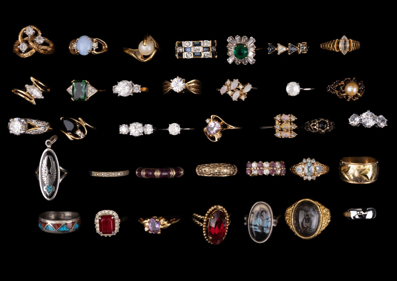 Avon 18K GE, 14K GE, Marked & Unmarked Rings (36) (1 of 15)