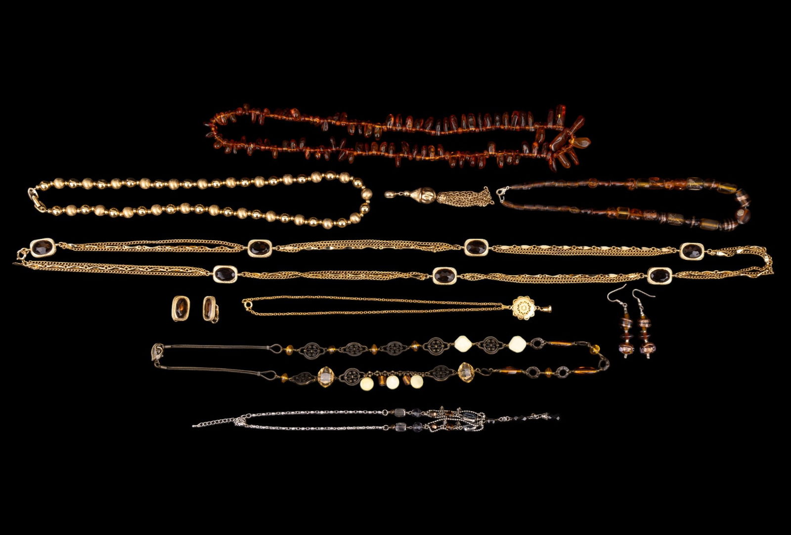 Sarah Coventry, Napier, & Amber-Colored Jewelry (1 of 13)