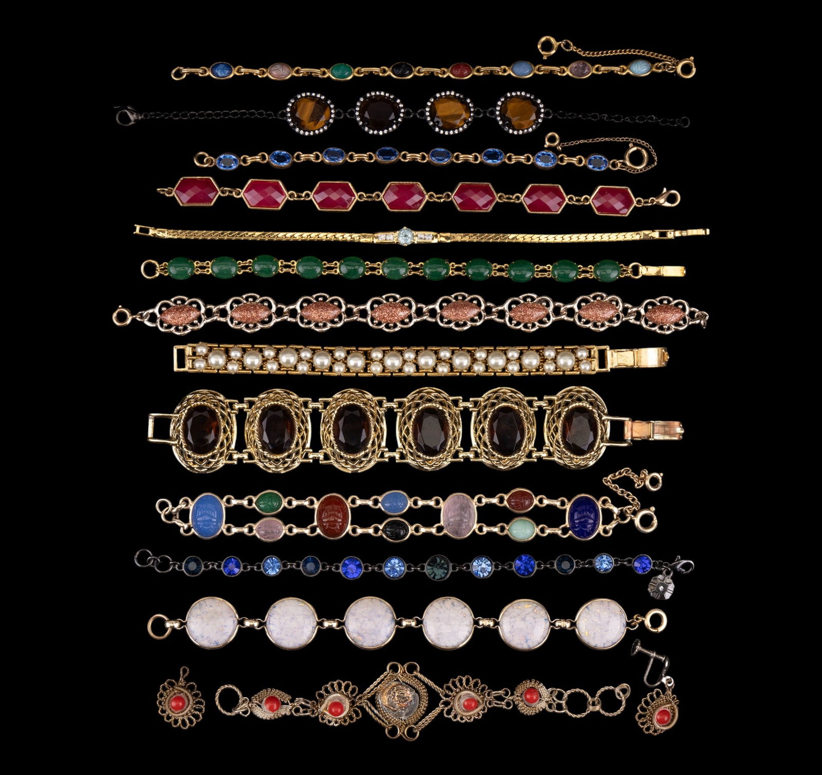 Scarab, Rhinestone, Costume Bracelets (13) (1 of 4)