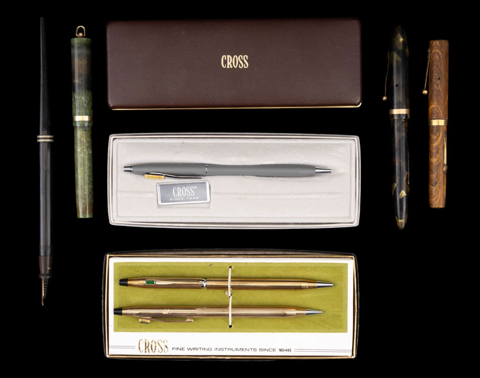 Vintage Writing Pens (8) w/ Cross, Waterman (1 of 7)