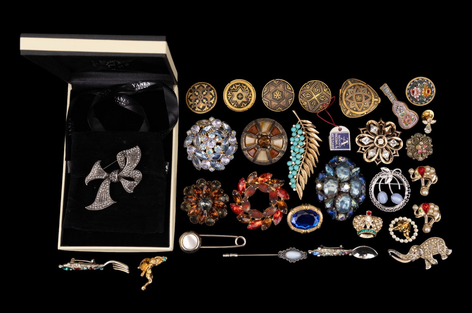 Rhinestone Brooches, Designer, Costume (1 of 11)