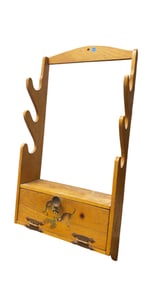 Hanging Gun Shelf / Rack w/ Compartment