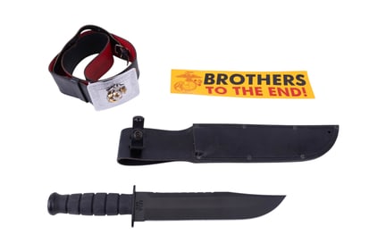 U.S.M.C. KA-BAR Knife and Belt