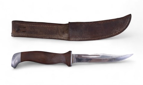 1960's Cutco 1069 Hunting Knife w/ Leather Sheath