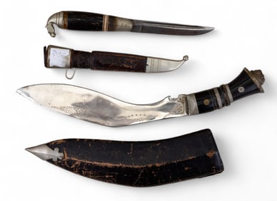 India Kukri / Khukuri & Signed Kauhava Pukko Knife