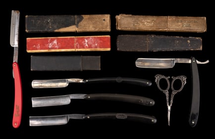 Red Imp, Kutter, Other Straight Razors + Sterling